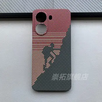 Custodia Protettiva Sottile in Fibra di Carbonio Rigida per Xiaomi Poco X7 Pro - Cover Posteriore per Telefono Poco X7 Pro