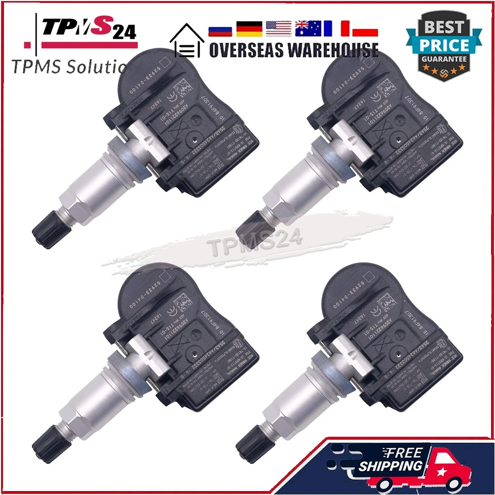 4PCS Ÿ̾ з  52933-D4100 TPMS 2017 2018 2019 KIA Optima Sportage Sorento Genesis Ioniq 52933D4100 52933-D9100