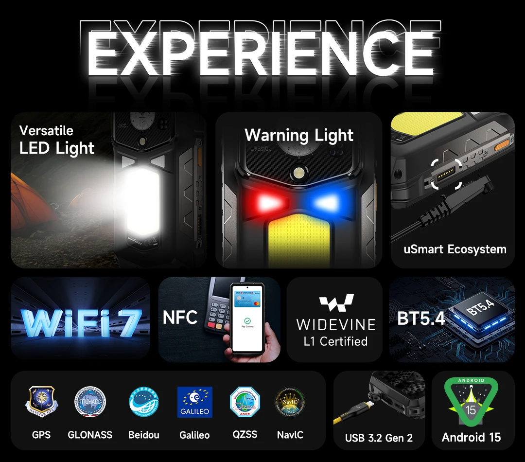 World Premiere Ulefone Armor 29 Ultra 5G AI Rugged Phone Dual Screen Dimensity 9300+21200mAh 120Hz 1TB ROM 64MP, NFC, Android 15