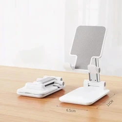 Adjustable Foldable Mobile Device Stand - Universal Desktop Holder (White)