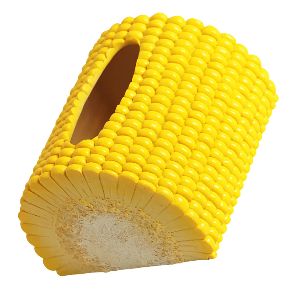 

Corn Tissue Box Organizer Desktop Storage Case Bedroom Dresser Decor Paper Towel Shape Holder Napkin Adornment Cover Household