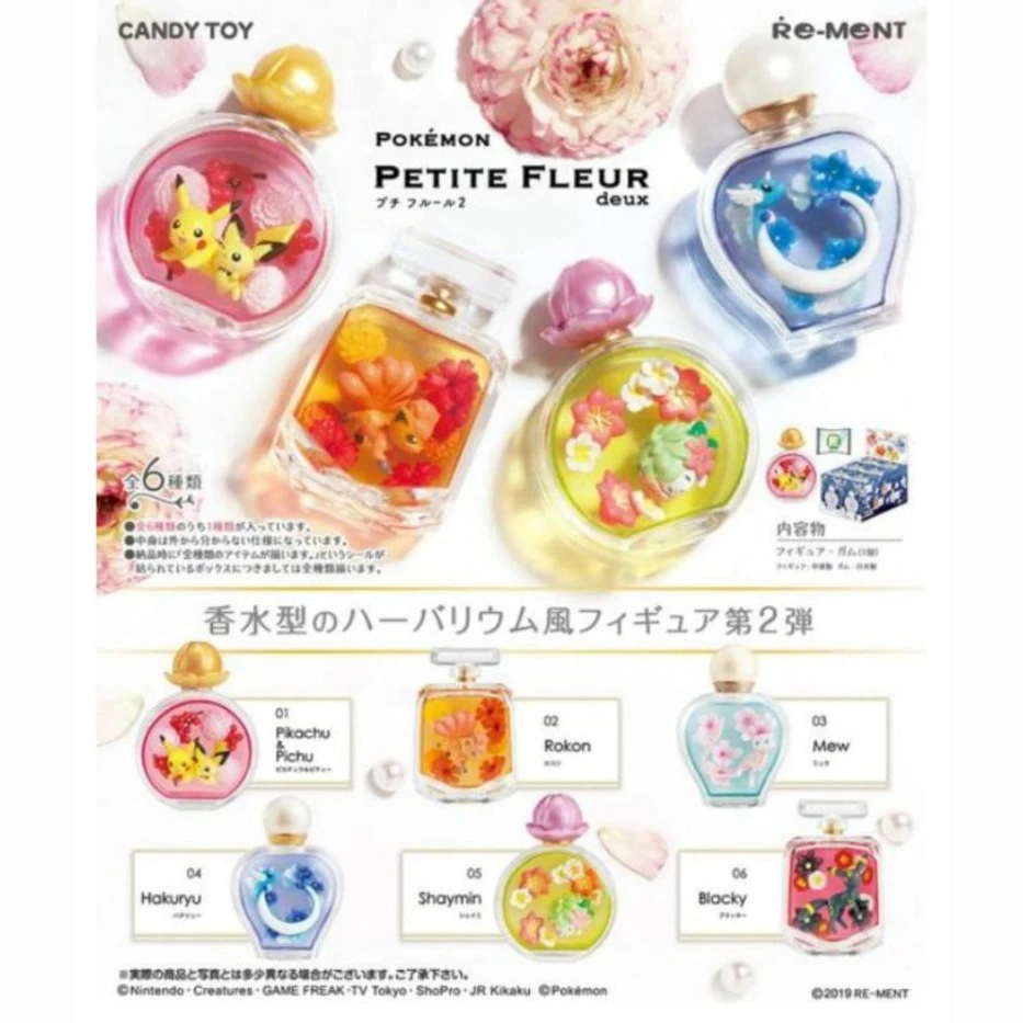 

Goods in Stock Genuine Re Ment POKÉMON PETITE FLEUR Collection of Perfume Bottles Miniature Scene Prop Decoration Supplies Model