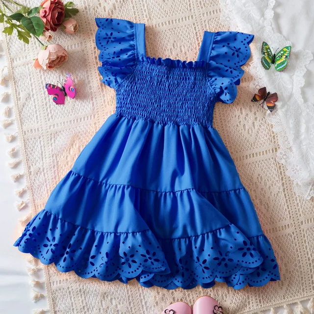 Lace Lawn Dress For Baby Girl New Summer Flower Girl Dress