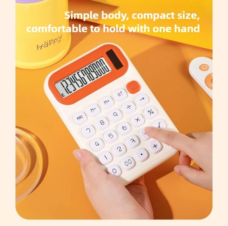 듀얼 파워 계산기, 대형 LCD 화면, 계산기 버튼, 사무실 또는 학교용 계산기, 유연한 키보드 계산기