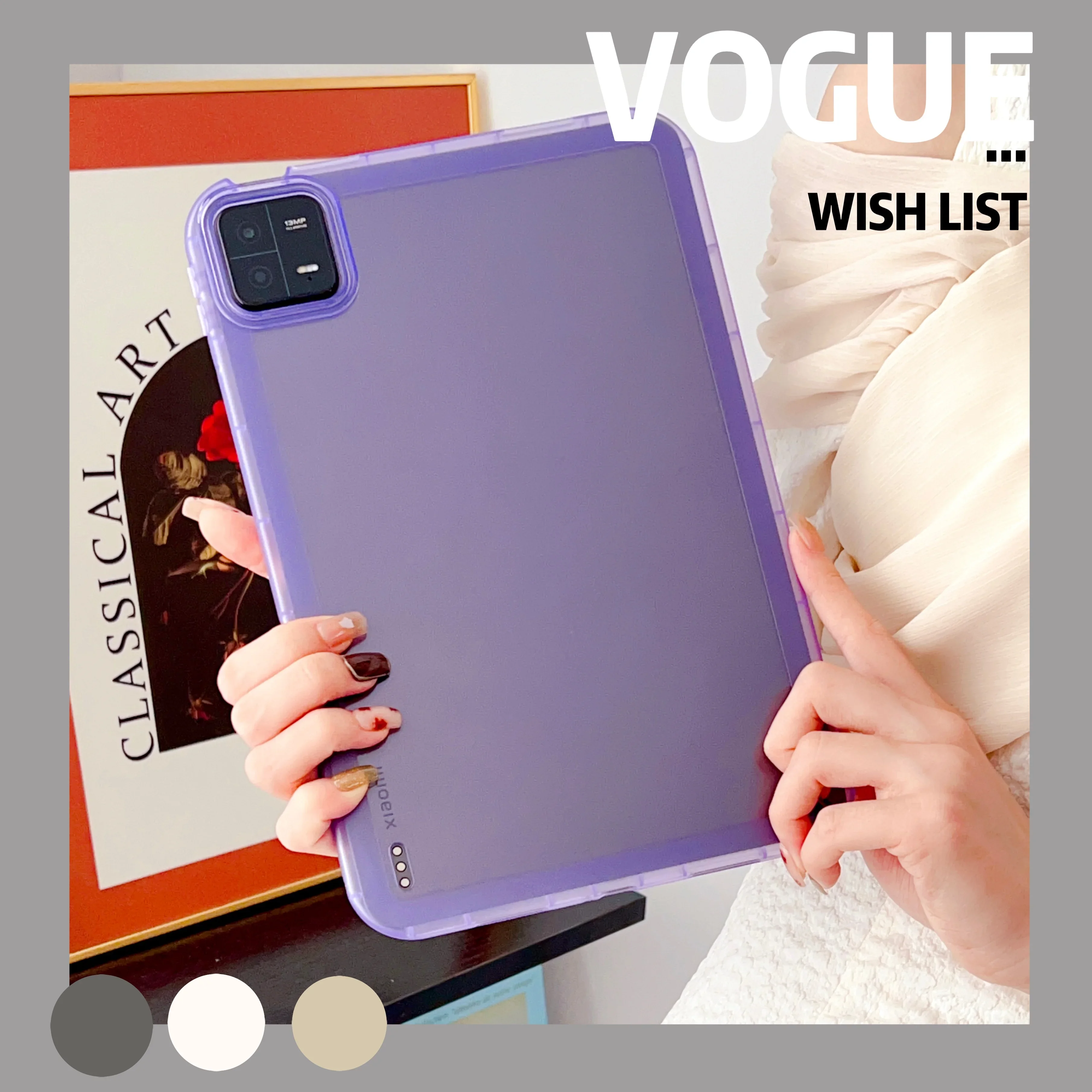 Stylish Protective Case for Tablets - Ins Style, Multiple Sizes Available