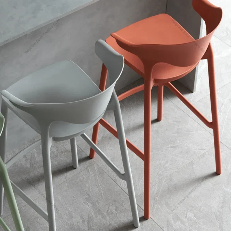 Modern Comfortable Japanese Style Bar Chairs Plastic Designer Bedroom Restaurant Bar Chairs Office Home Furniture Banqueta HBBC