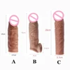 Realistic Penis Extension Cock Sleeve Reusable Silicone Penis Enlarger Delay Condoms For Men Dildo Enhancer Sex Toys Erotic Shop 1