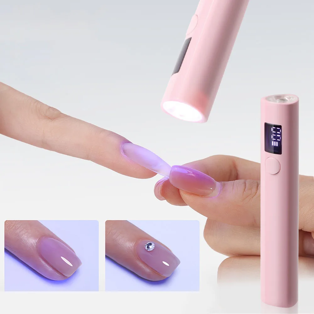Nail Lamp LULAA Handheld Mini Nail Lamp All Gel Polish Nail Dryer Machine UV LED Lamp Manicure Art Tools