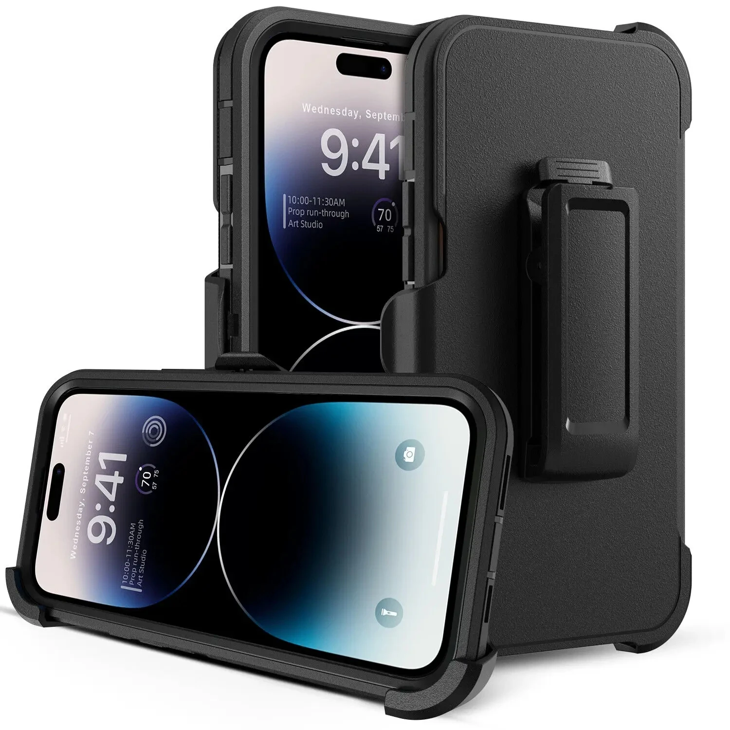 Heavy Duty Armor Shockproof Case with Belt Clip