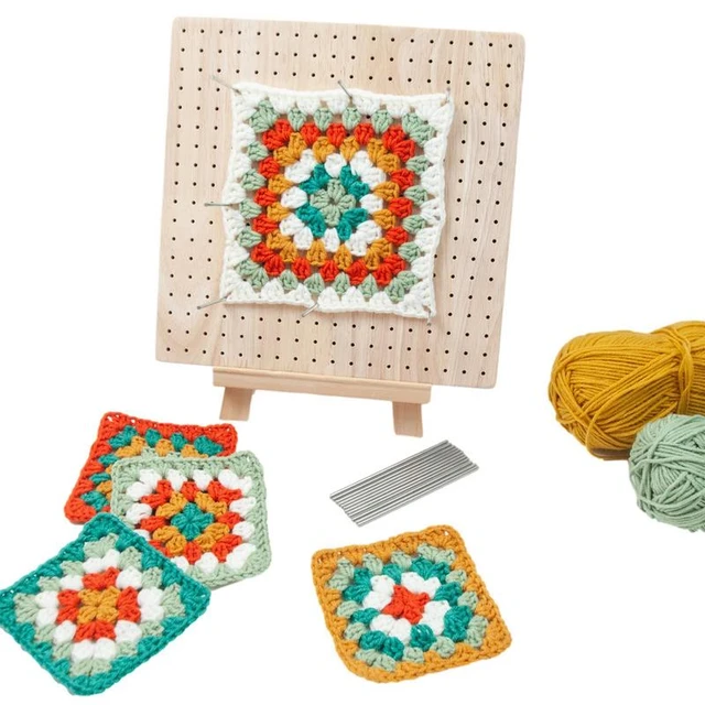 Crochet Blocking Board With Pegs Knitting Pegboard For Crochet Wooden  Blocking Board Excellent Gifts For Granny Squares Lovers - Sewing Tools &  Accessory - AliExpress