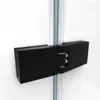 Classic modern Frameless Hinged Shower Door in Matte Black Product Dimensions 0.31 x 45 x 72 inches 102.8 pounds 6