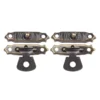15pcs/set Antique Bronze Hinges 16*12mm With Box Latch Hasp Clasps 26*15mmw/screws Retro Buckle Padlock Wood Jewelry Case Lock 2