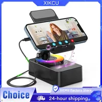 Rechargeable Portable Speaker Magnetic Bluetooth-compatible Speaker with RGB Light Small Speaker for Camping Parties and Desktop