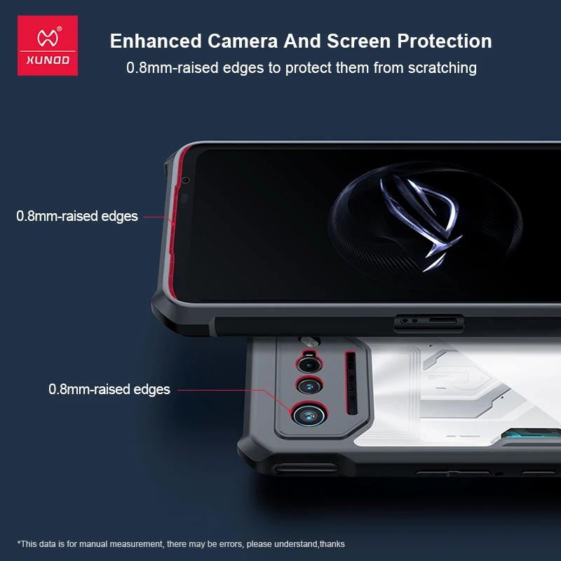 Xundd Shockproof Phone Case with Transparent Lens Protection and Airbag Technology