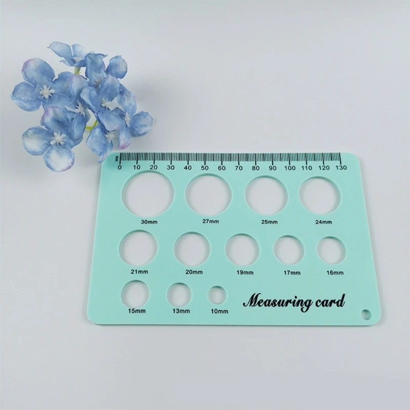 Breast Pump Nipple Silicone Ruler 12Size Nipple Diameter Breastpump Flange Circle Sizing Ruler Measuring Card Sizing Tool breast pump accessories