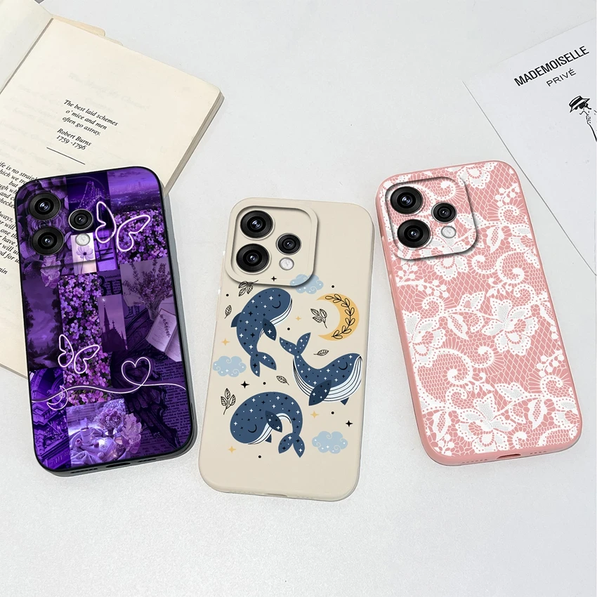 Elegant Floral Soft Silicone Lightweight Case
