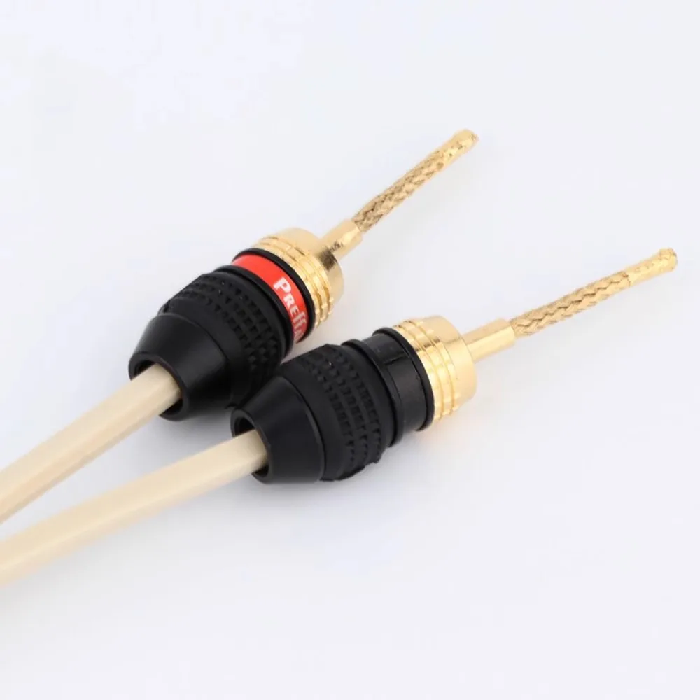 8pcs Preffair BA1465 스피커 2mm 핀 구리 와이어 꼰 바나나 플러그 커넥터 HIFI 스피커 케이블 플러그