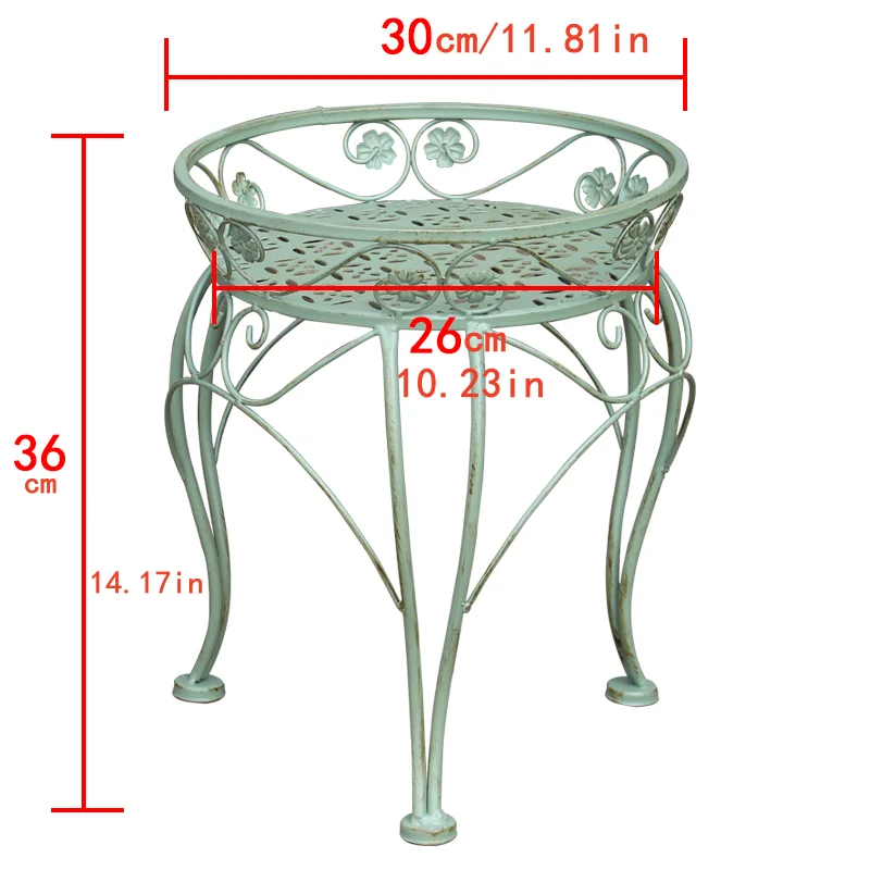 Metal Garden Antique Plant Pots Stand Outdoor Flower Pot Holder Metal Plant Stand