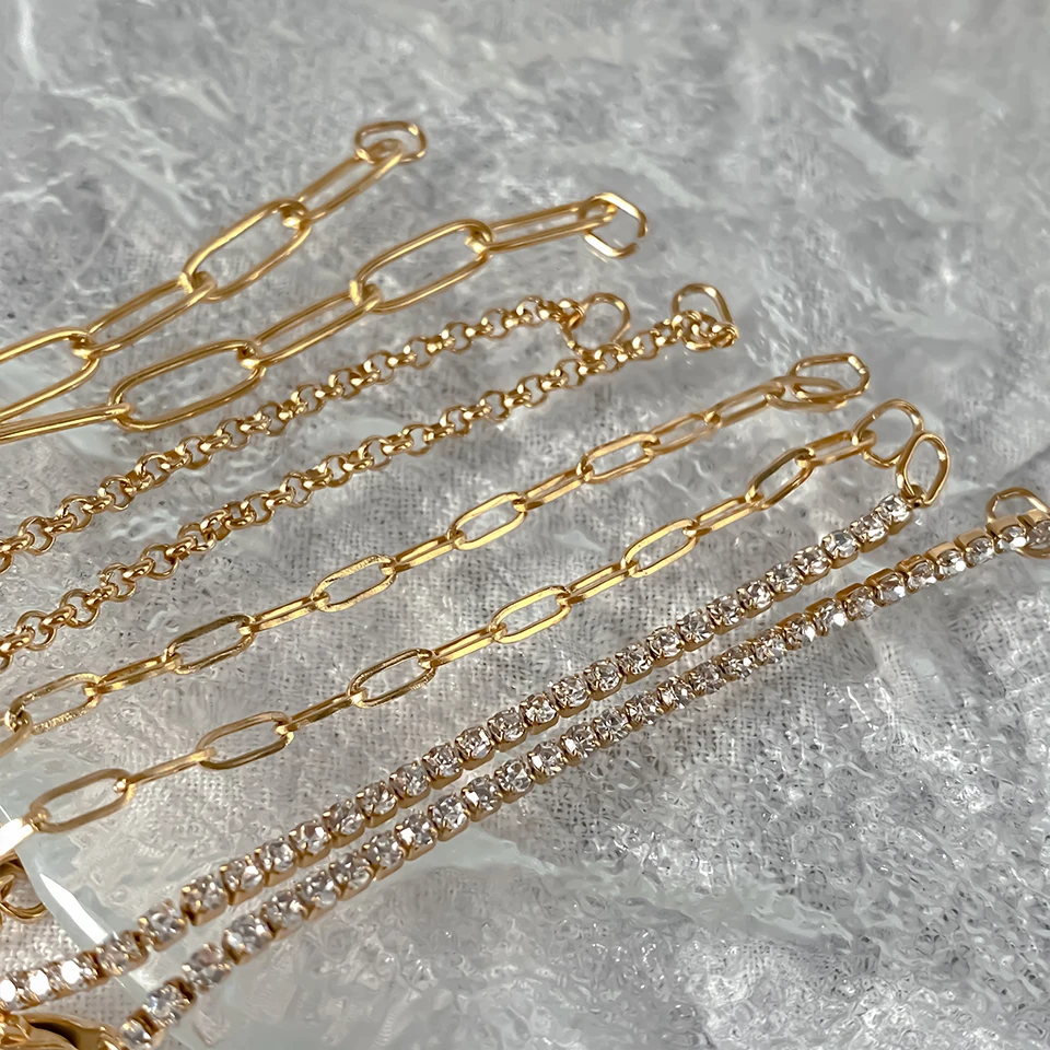 Charm Armband DIY Perlen Kette Edelstahl verstellbare Büroklammer Armbänder Zubehör handgemachte Frauen Charms für Schmuck Maki – Detail 8