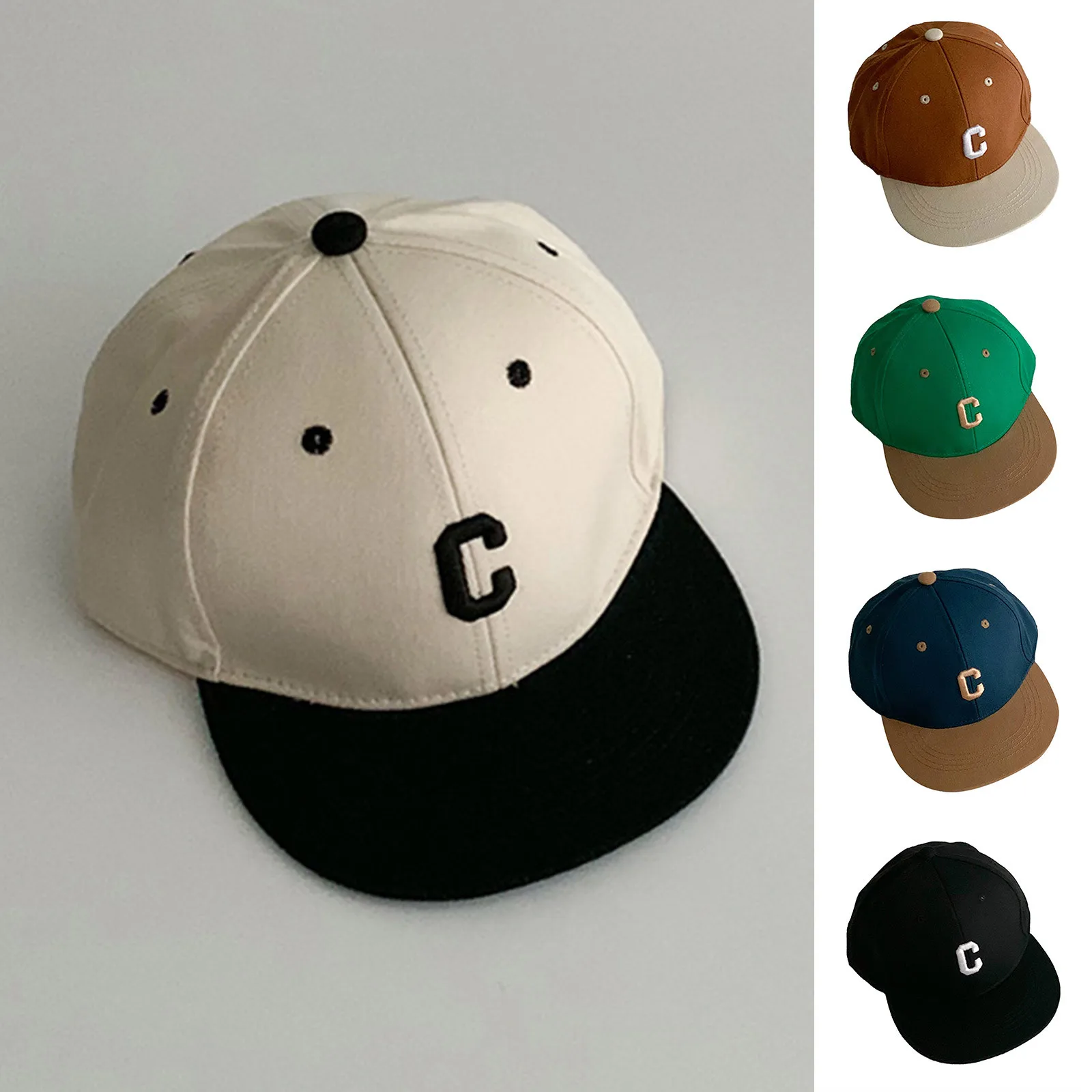 Fashion Letter Children's Baseball Cap Boys Snapback Cap Girls Sun Hat Trendy Korean Version Baby Baseball Kids Accessories