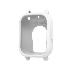 Durable Soft Silicone Protective Case with Screen Guard for Redmi 5 Active (White)