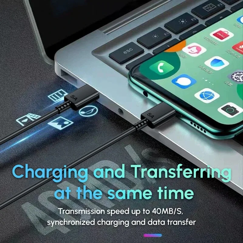 오리지널 5A 45W PD 듀얼 USB C 고속 충전 케이블 S24 울트라 삼성 S22 S23 노트20 A54 A55 퀵 차저 타입 C 데이터 라인