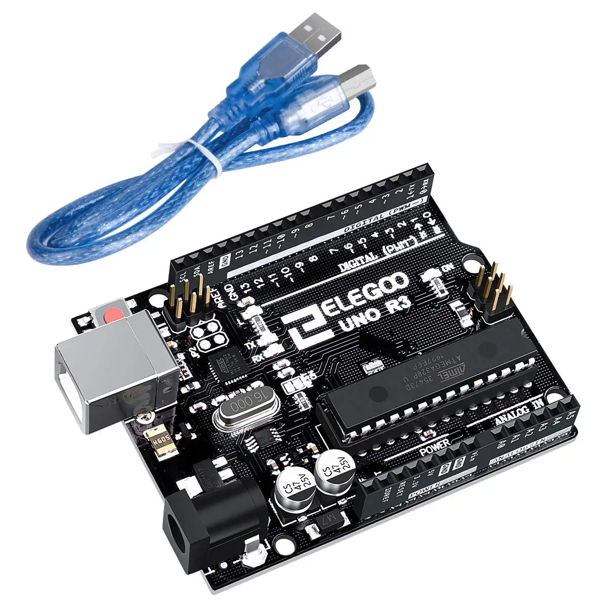 ELEGOO UNO R3 보드, ATmega328P, USB 케이블 포함, 아두이노 호환