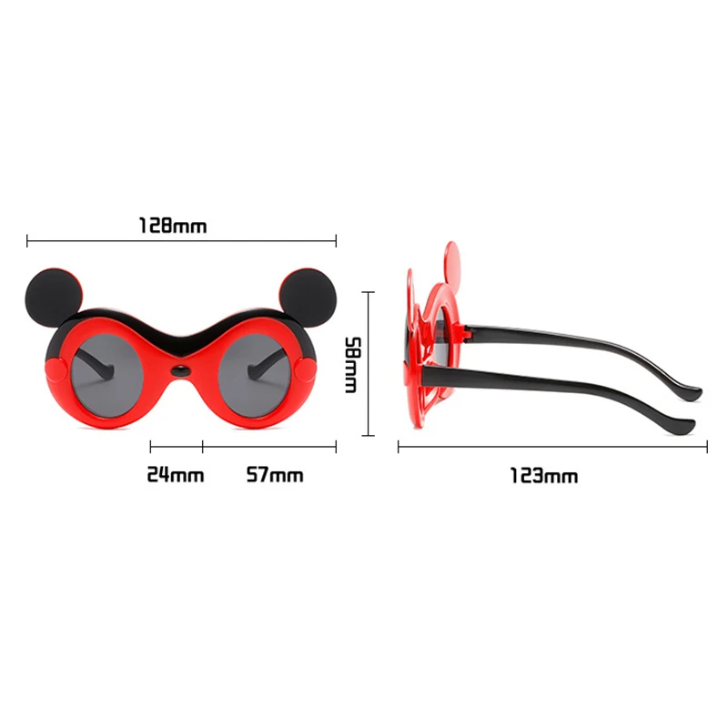 Miniso New Children Mickey Mouse Fashion Cartoon Trend Sunshade Anti-uv Cute Silicone polarization Sunglasses For Boys And Girls