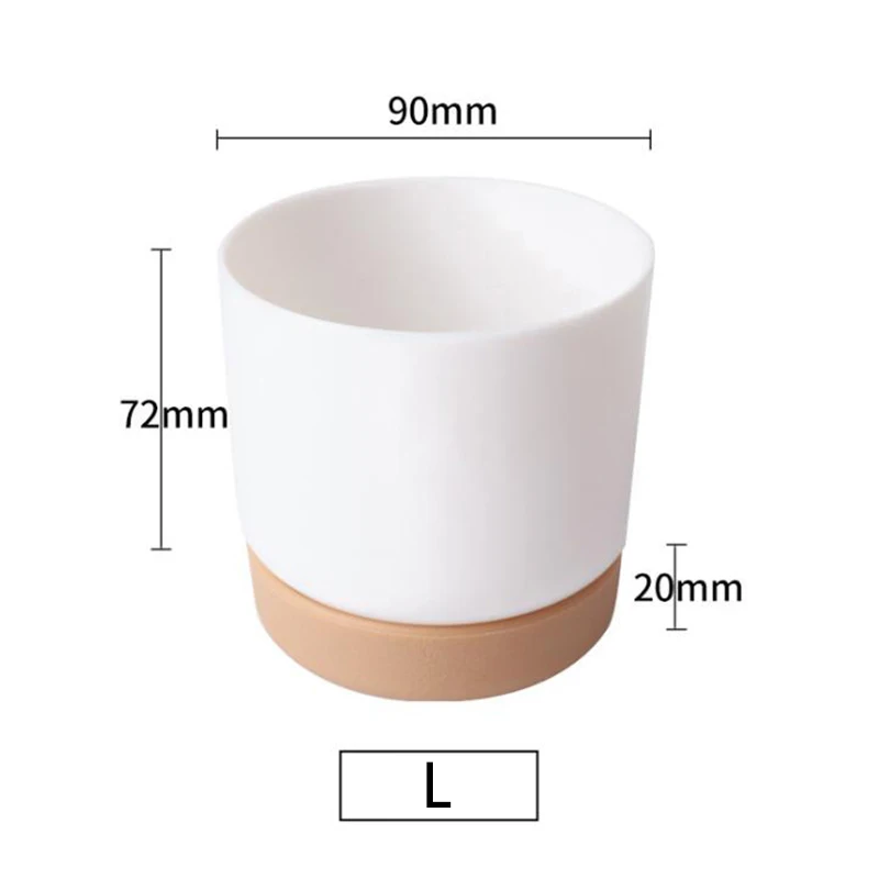 Double-Layer Succulent Green Plant Flowerpot