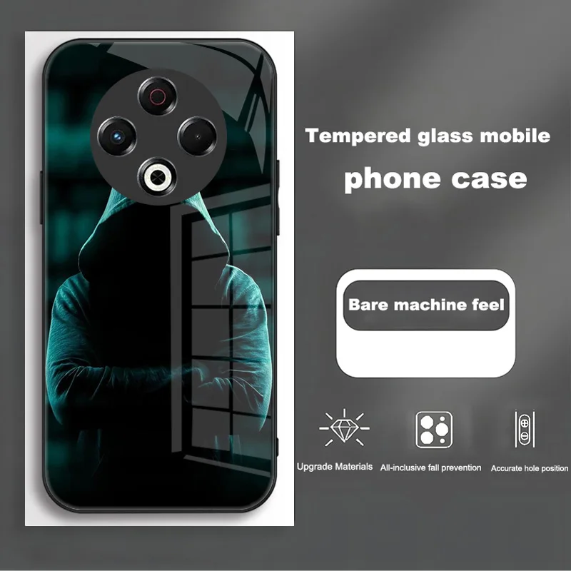 Luxury Shockproof Bumper Case with Tempered Glass for Tecno Spark 30 Series
