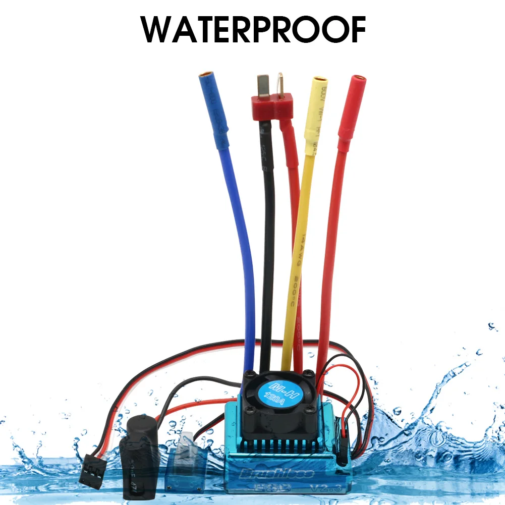 Contrôleur ESC 45A/60A/80A/120A pour RC Voiture Bateau
