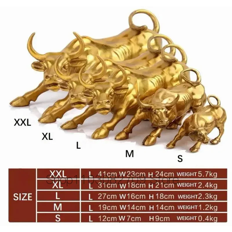 

Большая стена, уличная Бронзовая статуя свирепого быка OX