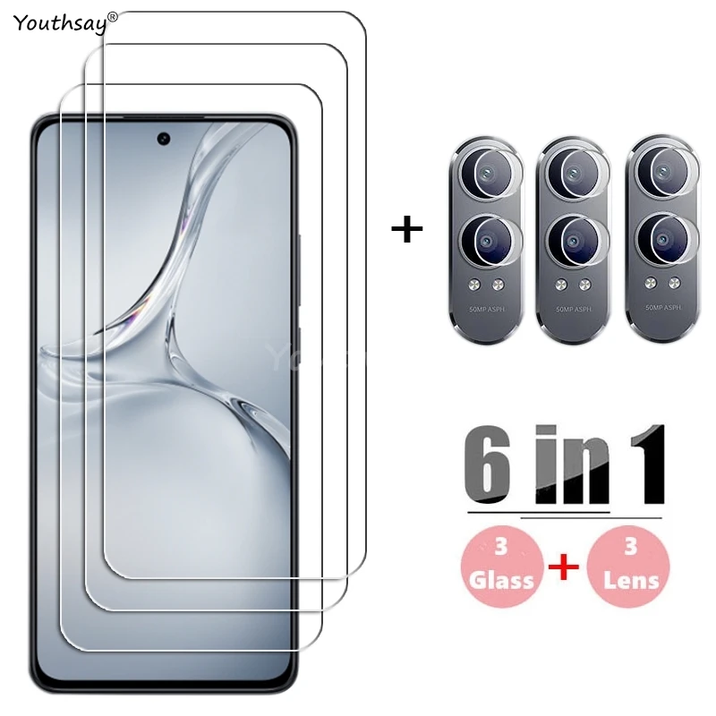 6in1 Glass For OnePlus Nord CE 4 Lite Tempered Glass OnePlus Nord CE 4 Lite Screen Glass Phone Lens Film OnePlus Nord CE 4 Lite
