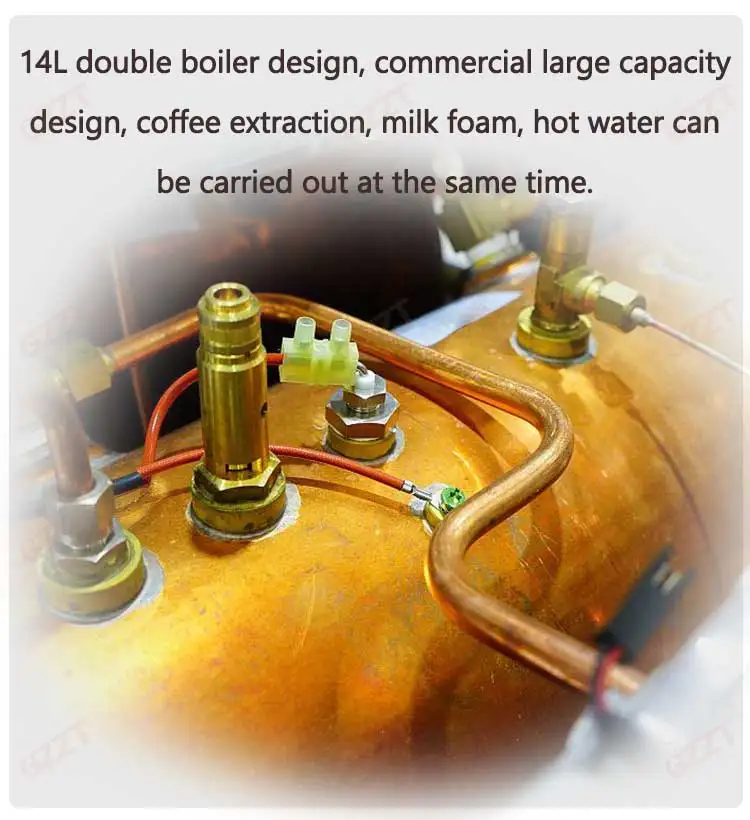Commercial Espresso Coffee Machine, Semi Automatic Italian Stainless Steel Coffee Machine,Smart Home Appliances - Image 4