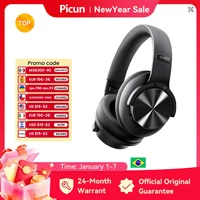 Picun B8 Bluetooth Headphones 120H Playtime Headset Wireless Bluetooth 3EQ Mode Low Latency Hands-Free Calls Over Ear Headphones