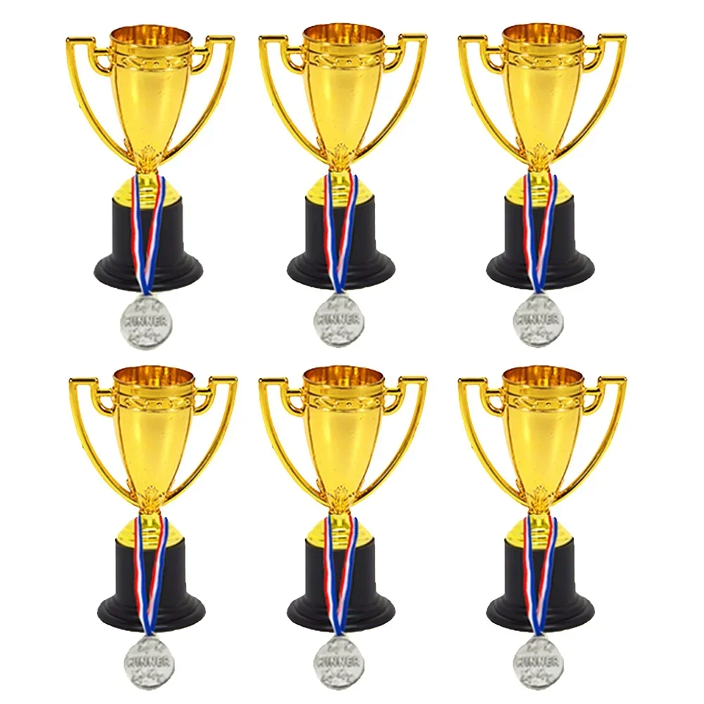 Award Medals Plastic Trophy Toys Trophy Trophies Award Medals Cup Party Gold Winner World Kids Place First Favors Competition Mini Toys