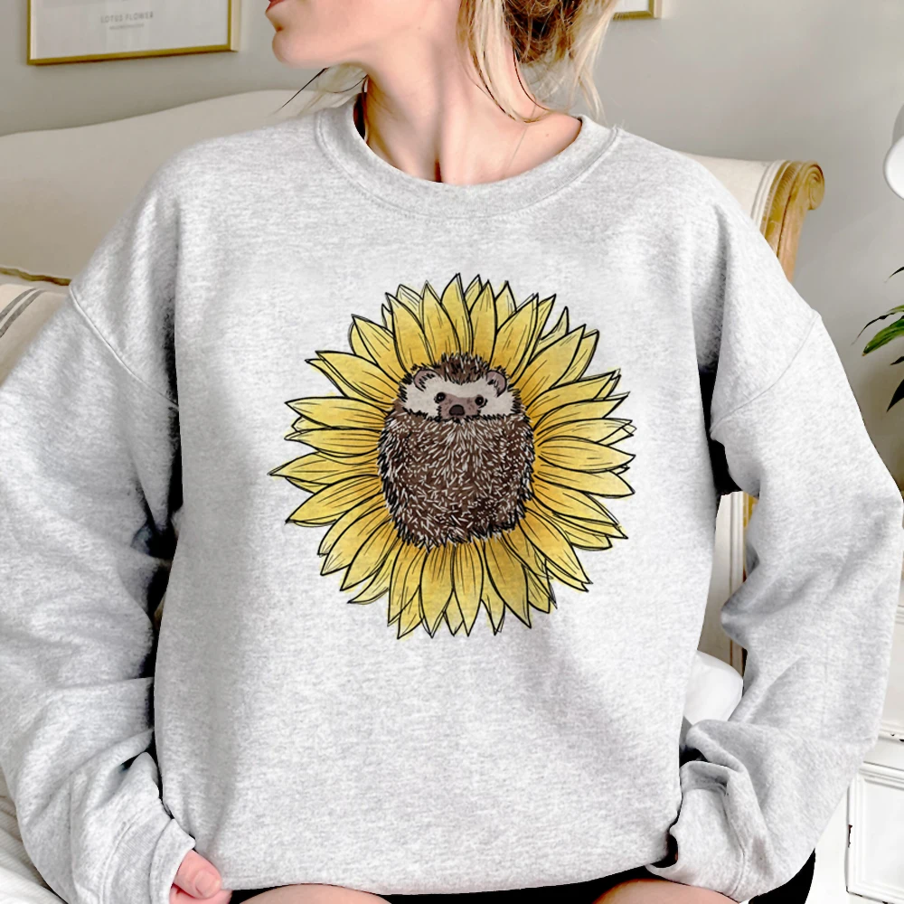 

Hedgehog hoodies women anime Winter Fleece 2023 sweater Hood women gothic Hooded Shirt