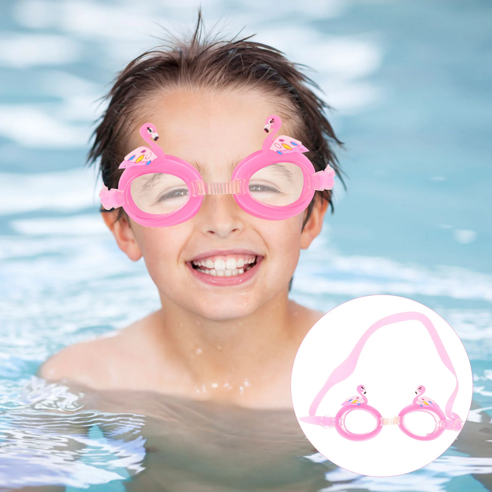 

Cartoon Children's Swimming Goggles Anti Fog Kids Glasses Silicone Eye Diving Waterproof