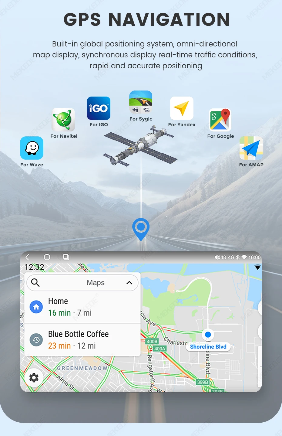 Radio para coche MEKEDE DSP con pantalla táctil de 10,26 pulgadas para Audi A6 C5 1997-2004 S6 RS6 WIFI Android, unidad principal inalámbrica inteligente Carplay, estéreo GPS de 2 Din 5