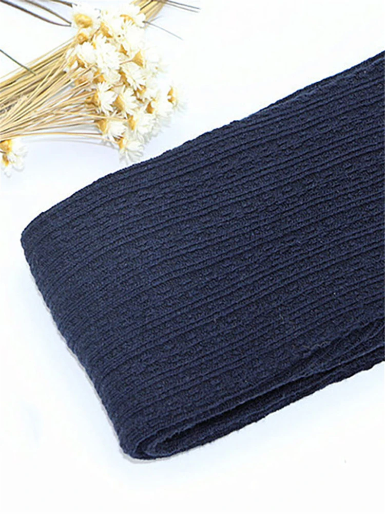 Autumn Winter Women's Skinny Slim Stretch Knitted Leggings Solid High Waist Ribbed Warm Pants Sexy Trousers 2025Fashion