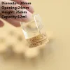 24 pcs/lot 12ml 24*30*35mm Small Glass Bottle Cork Stopper Spice Bottles Container Sealed Glass jar Vial Bottle Stopper 2