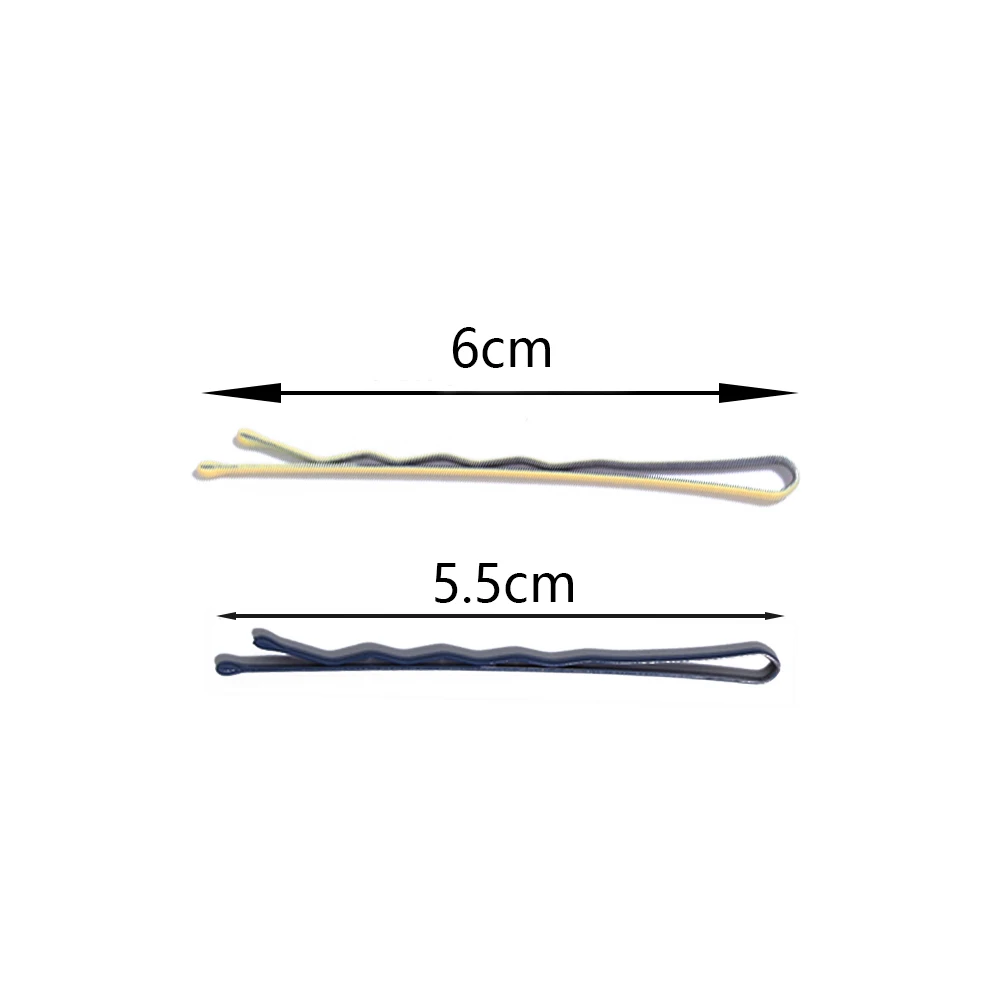 U 모양 물결 모양 헤어 클립, 다채로운 스프레이 페인트 머리핀, DIY 공예, 헤어 스타일 도구, 여성용 헤어 액세서리, 세트 당 20 개, 5.5 cm, 6cm