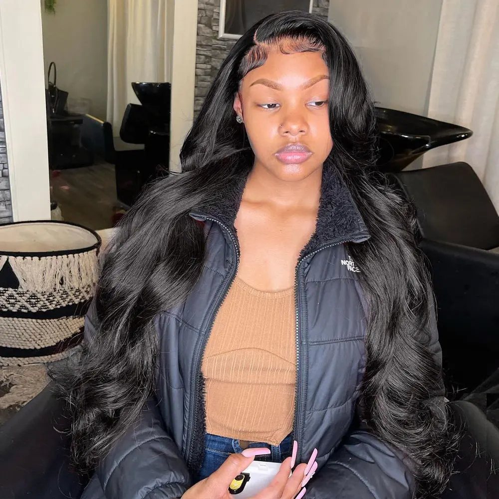

Body Wave 13x6 Hd 13x4 Human Hair Lace Frontal Wig Glueless 30 40 Inch Brazilian Body Wave Lace Front Human Hair Wigs for Women