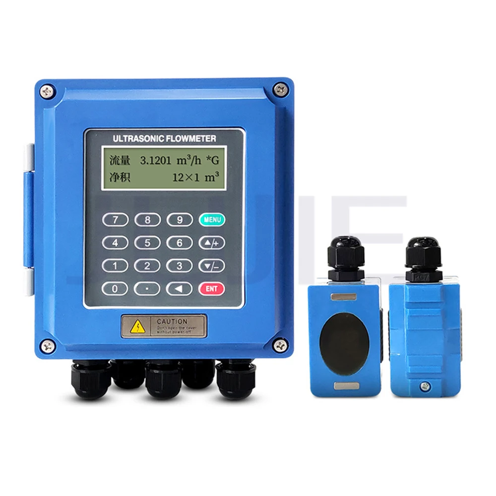 TUF-2000B Ultrasonic flowmeter DN50-DN700mmTS-1/TM-2 Wall mounted ultrasonic water flowmeter RS485/OCT output liquid