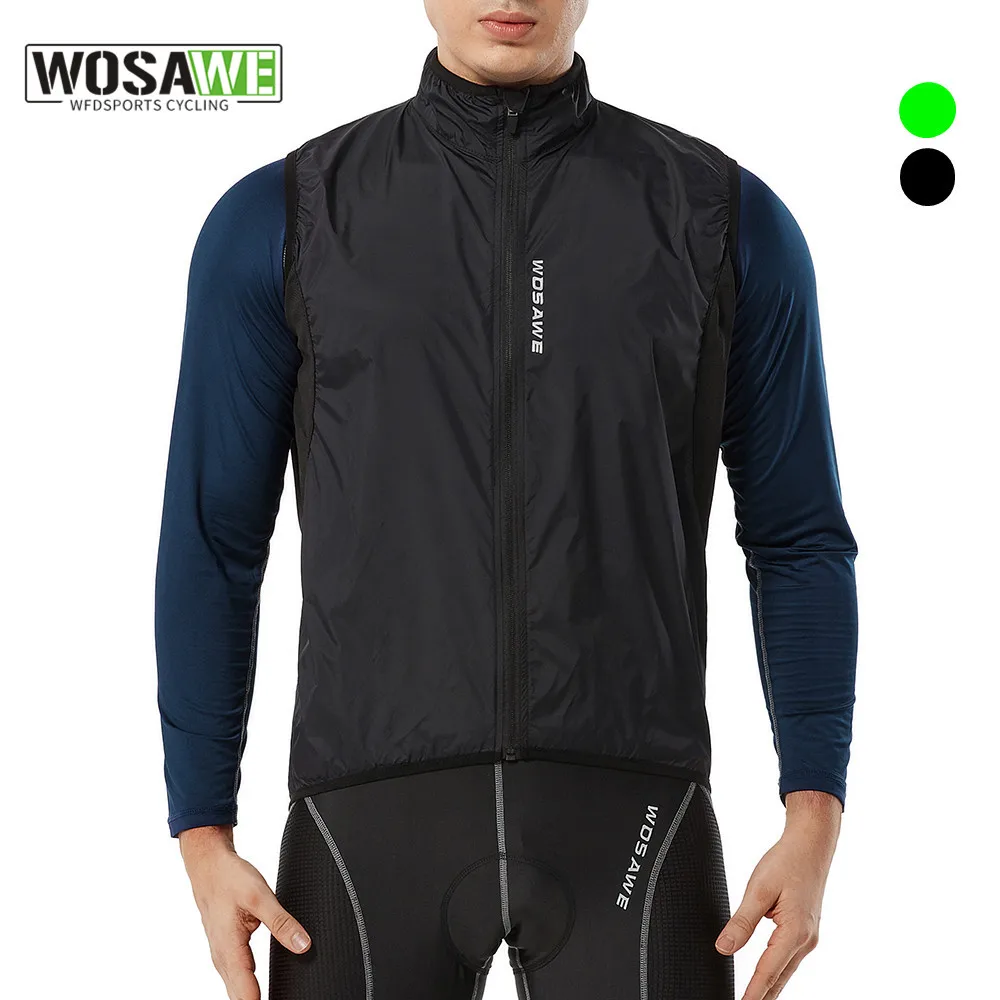 

WOSAWE 2022 All New Classic Light Windproof Cycling Vest Best Men's Wind Gilet New Stretch fabric Cycling Jacket Vest