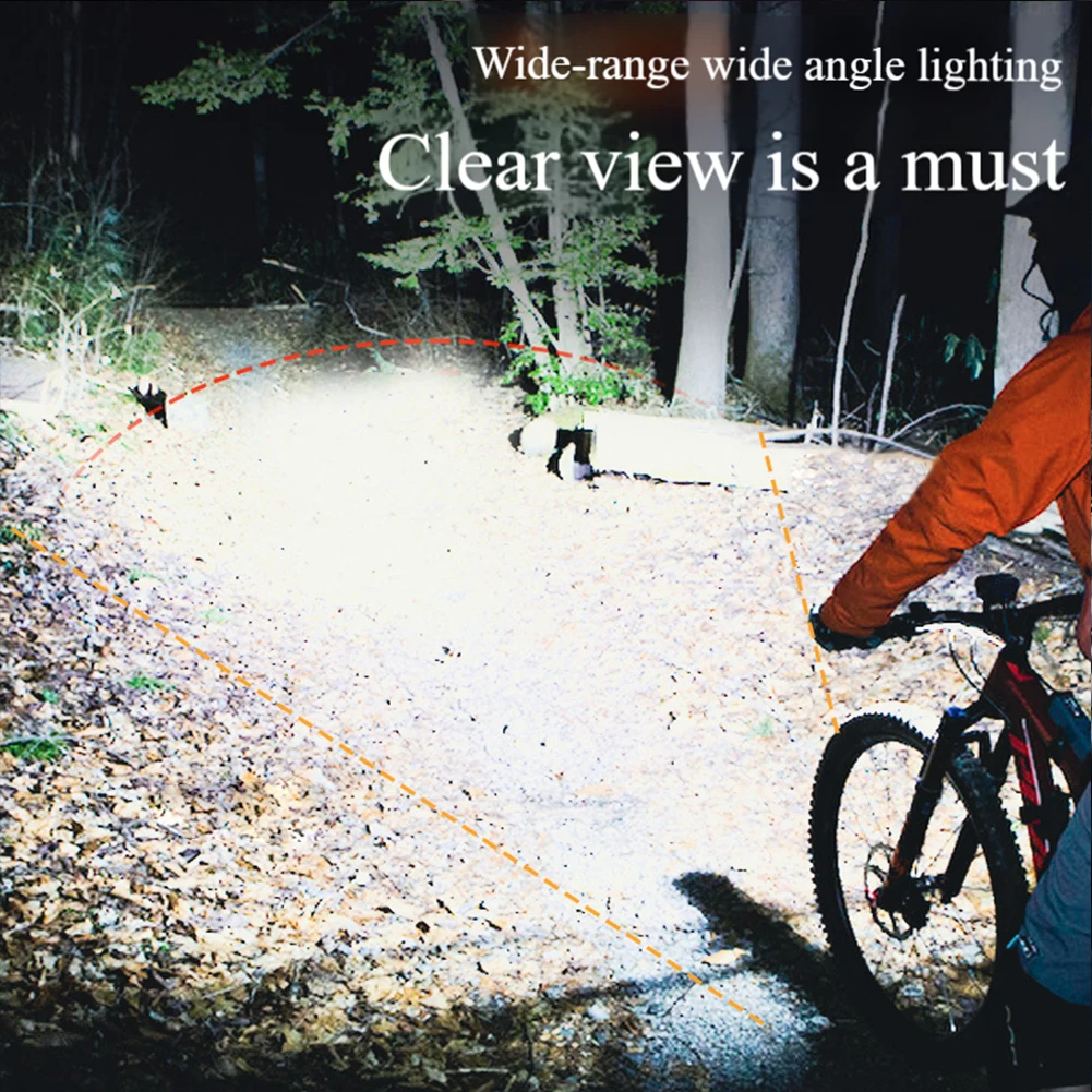 LED Bicycle Front Light Bike Flashlight Rechargeable Bicycle Head Light 3 Level Dimmable Bicycle Headlight Cycling Accessories