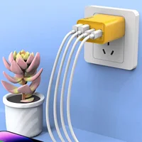 2Pack 120W 4 Port USB Type C Double PD Fast Charger for All Cell Phone for iPad Lot US Plug Universal Quick Wall Charger 6