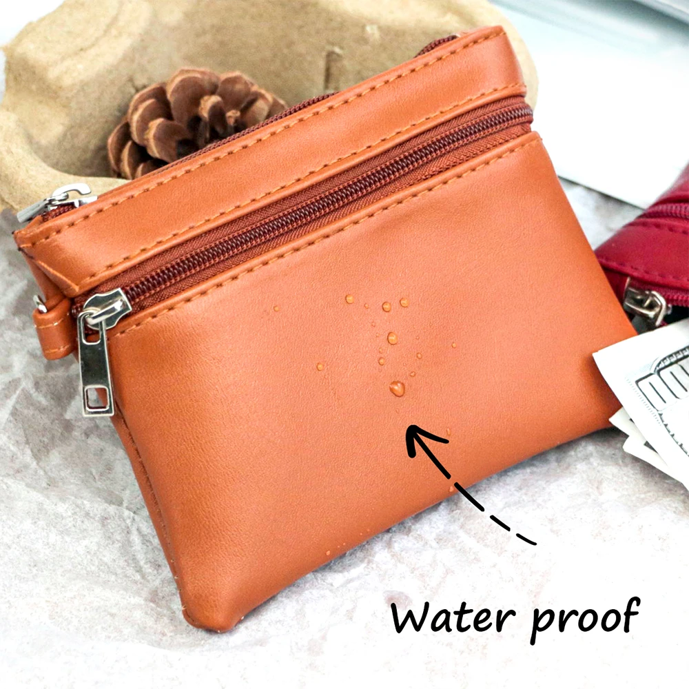 Personalized Leather Coin Purse Wallet - Versatile Unisex Gift
