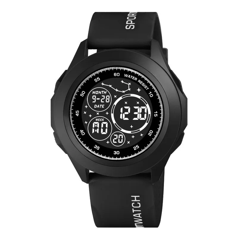 Men's Technology Electronic Watch Multi functional Night Light Outdoor Sports Electronic Watch