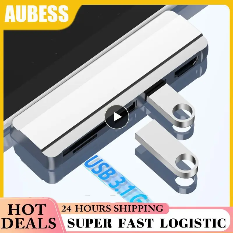 Docking Station Usb Hub 3.0 Per Microsoft Surface 4/5/6/7 A Porta Usb3.0 Adattatore Per Lettore Di Schede Sd/Tf Compatibile Con Hdmi